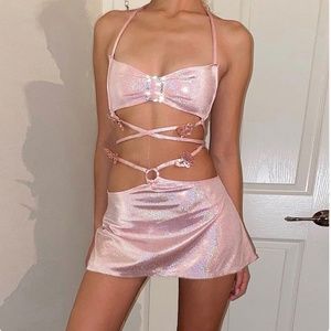 Two Piece Glitter Set (Pink)